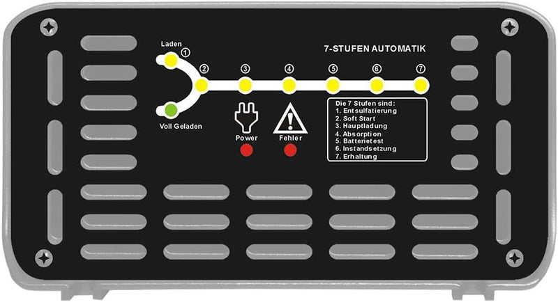 12V Ladegerät LC 7.0 Blei Säure AGM Gel Calcium Batterie Automatik Ladegerät Auto Solar