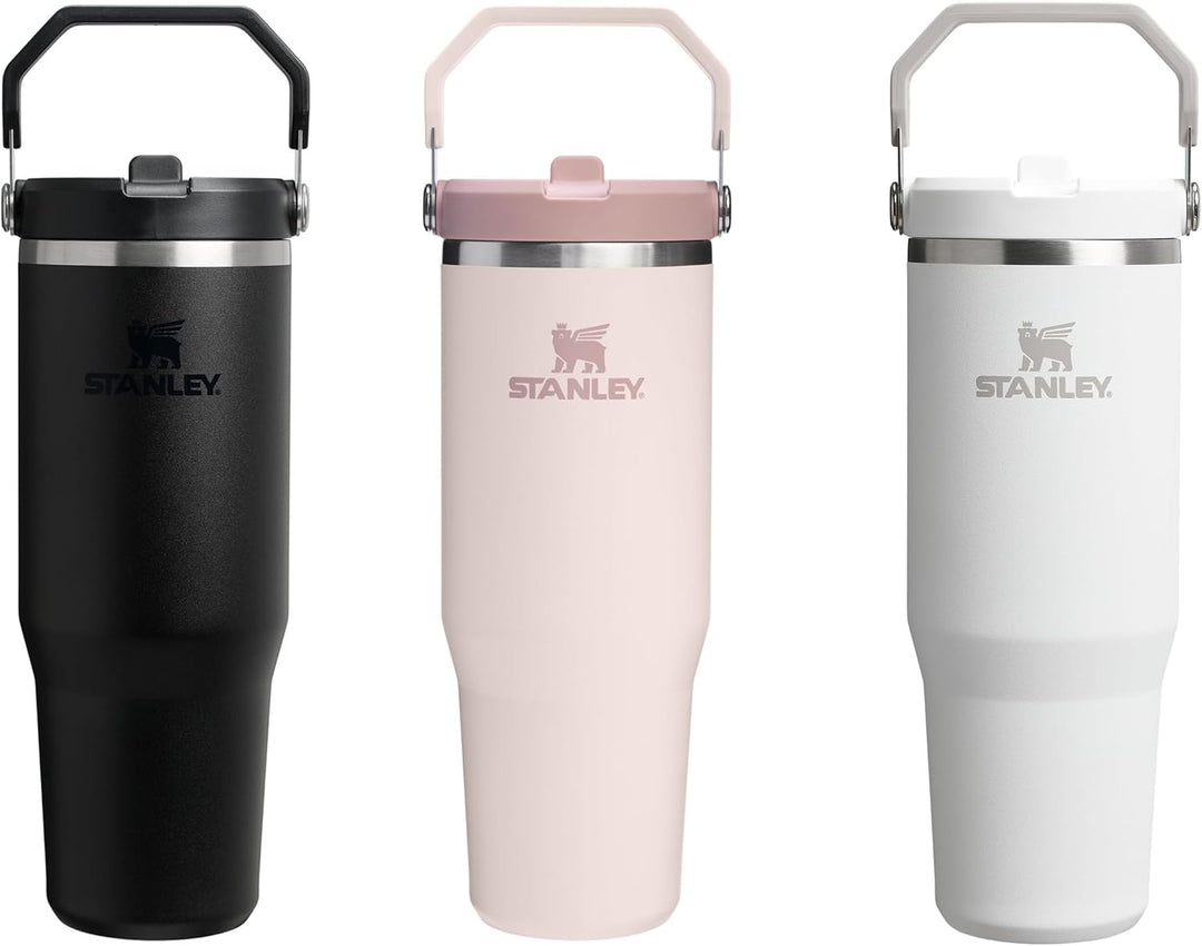 Stanley 1913 Flip Straw Tumbler 0.89L - Black | Kühlt 12+ Std. - Auslaufsicher - BPA-frei - Spülmasc