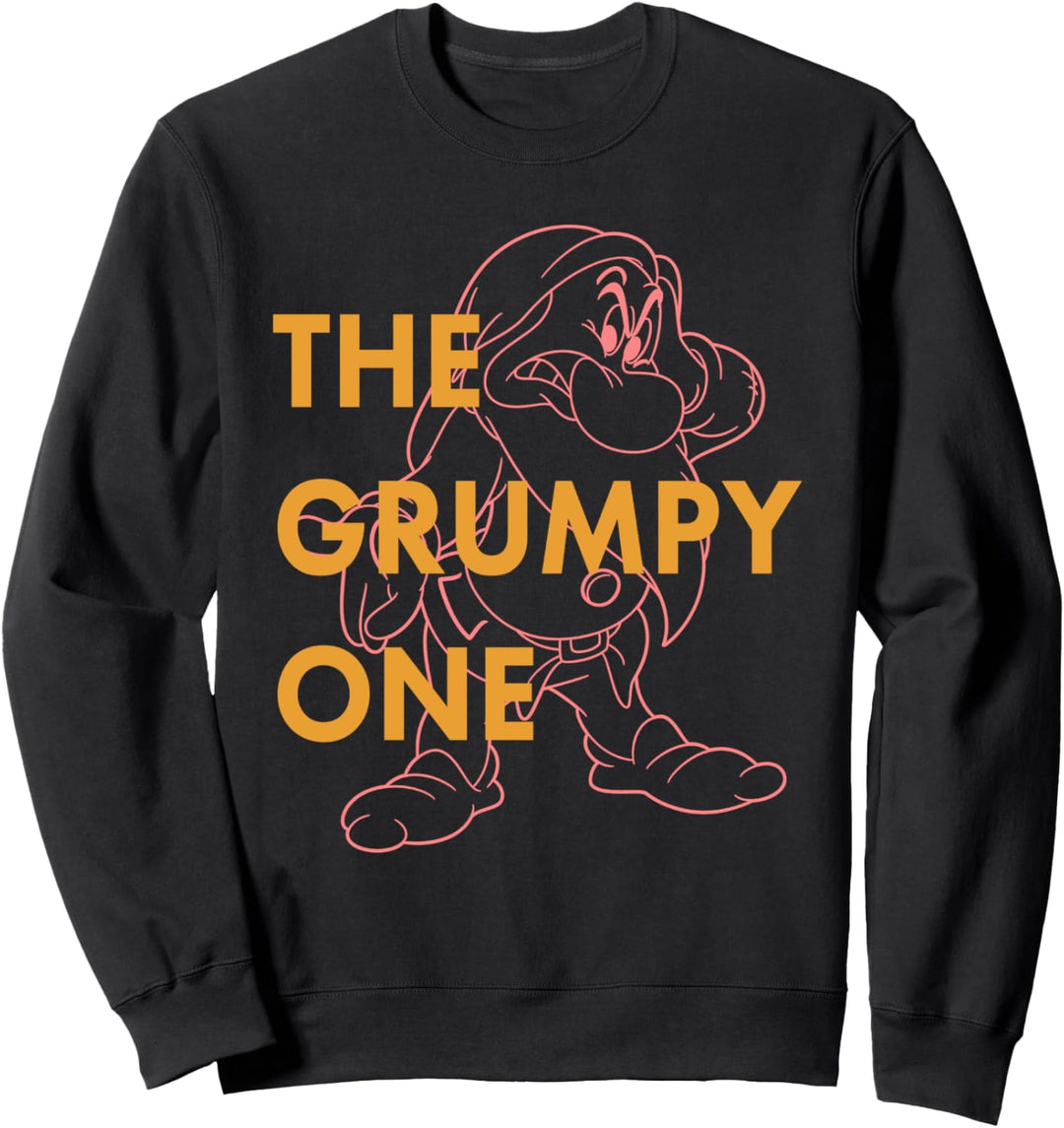 Disney Snow White Dwarf Grumpy The Grumpy One Outlined Sweatshirt