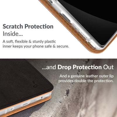 Snakehive Galaxy Note9 Hülle Leder | Stylische Handyhülle mit Kartenhalter & Standfuss | Handyhülle