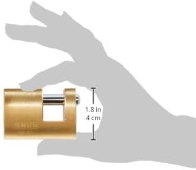 ABUS Messing-Vorhängeschloss 82/63 gl.-8501 - gleichschliessend - Monoblock-Hangschloss für Rollgitt