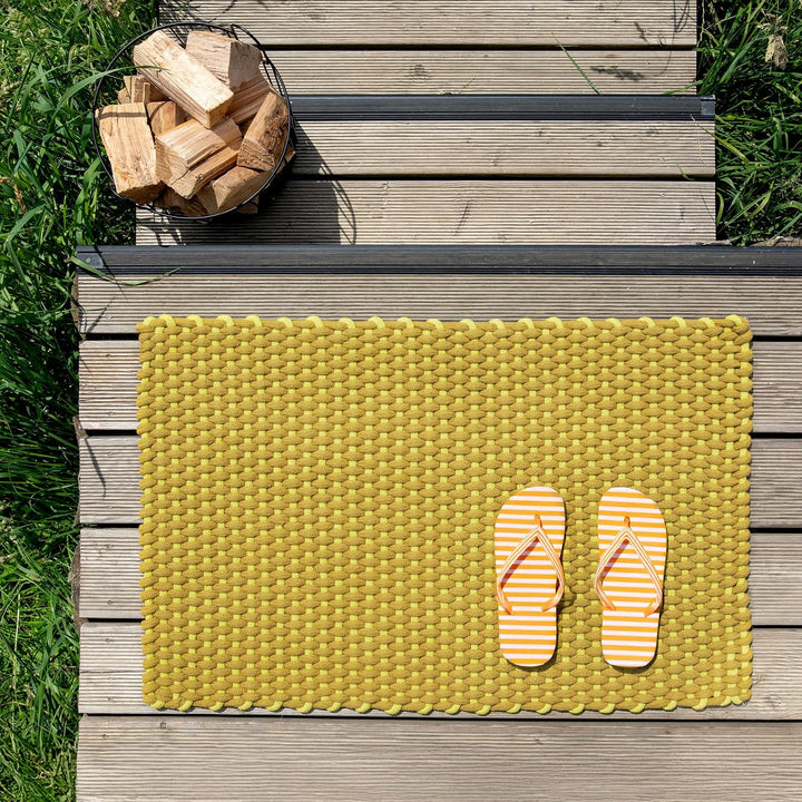 Remember Fussmatte LIDA Lime, 58 x 90 cm, Baumwolle/Polypropylen