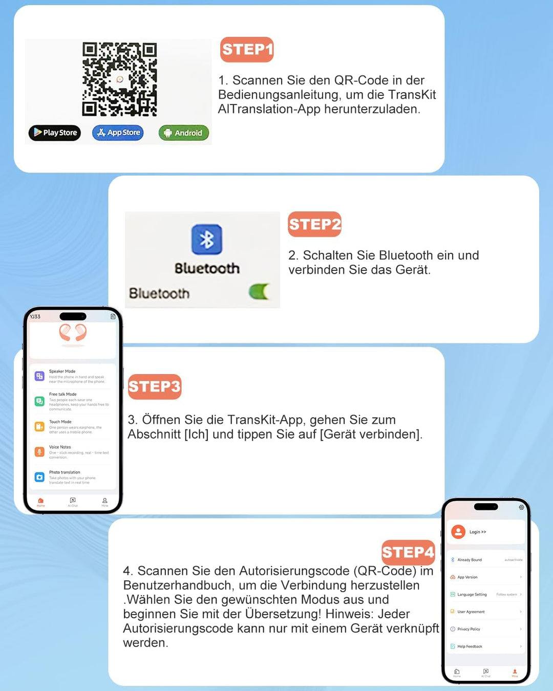 KI Übersetzer Kopfhörer, 3-in-1 Übersetzungskopfhörer in Echtzeit, Bluetooth 5.4 Sprachübersetzer 15