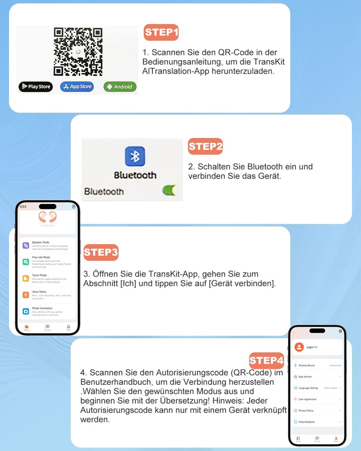 KI Übersetzer Kopfhörer, 3-in-1 Übersetzungskopfhörer in Echtzeit, Bluetooth 5.4 Sprachübersetzer 15