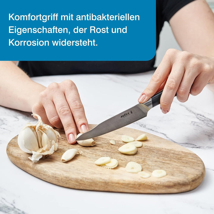 Zyliss Comfort Pro 11cm Gemüsemesser, Schälmesser, Extra Scharfe Deutscher Edelstahl, Antibakteriell