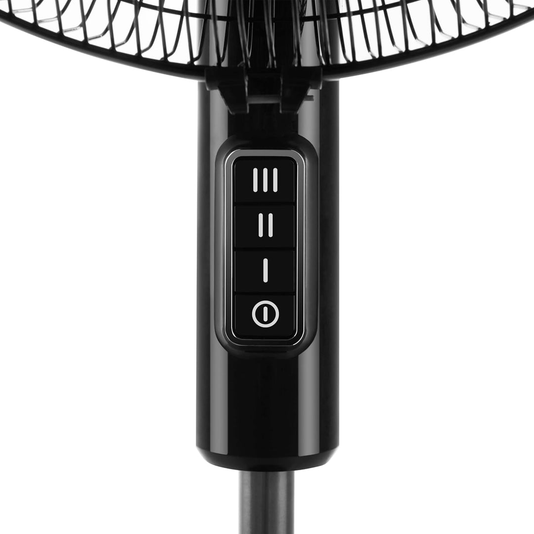 Orbegozo SF 1140 Standventilator, 3 Geschwindigkeiten, leise, schwenkbarer Schwenkkopf, höhenverstel