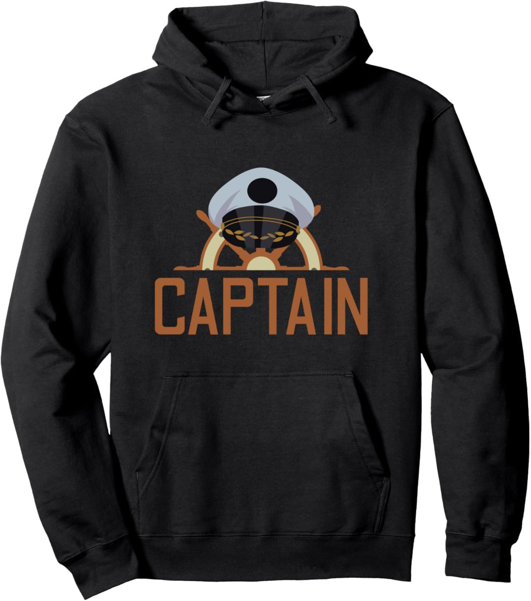 Seemann Kapitän Hut Segeln Boot Skipper Schiff Segelboot Pullover Hoodie