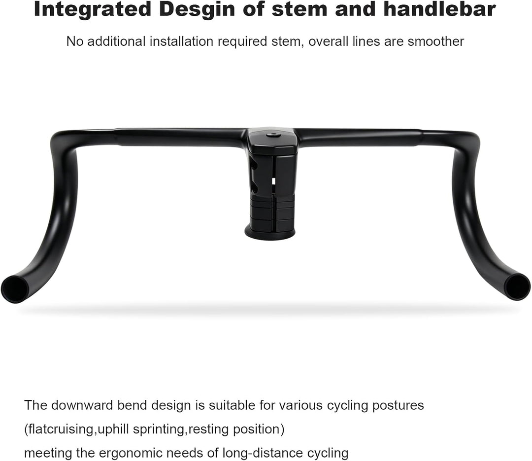 1-1/8"integrierter rennrad lenker RXL SL carbon aero rennrad lenker integrierter vorb flare-winkel 6