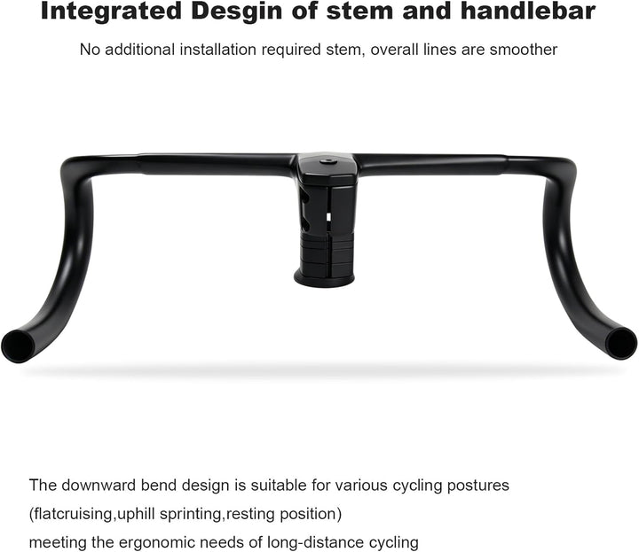 1-1/8"integrierter rennrad lenker RXL SL carbon aero rennrad lenker integrierter vorb flare-winkel 6