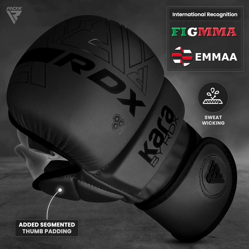 RDX MMA Handschuhe für Kampfsport Grappling Training, Maya Hide Leder Kara Sparring Handschuhe, Punc