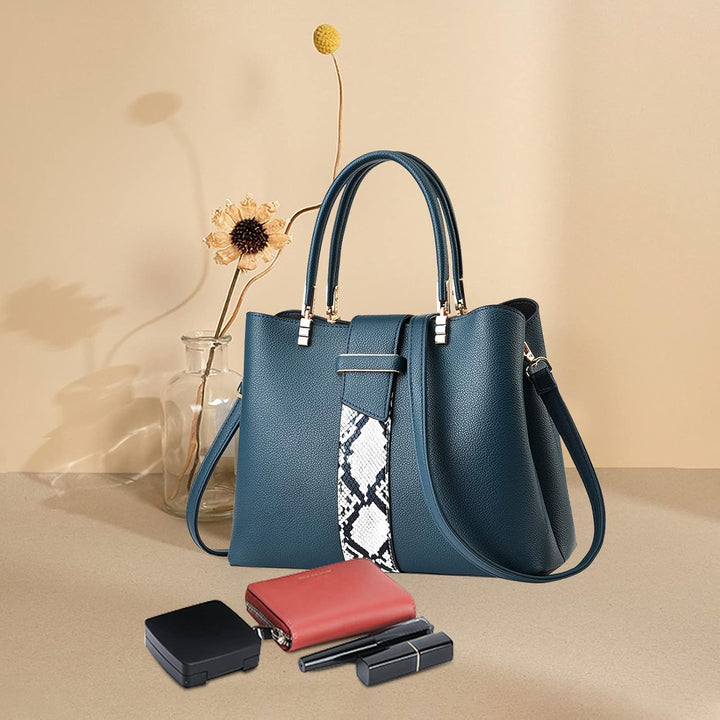 NICOLE & DORIS Frauen Tasche Designer Damen Handtasche Stilvolle Schultertasche Henkeltasche Mittelg