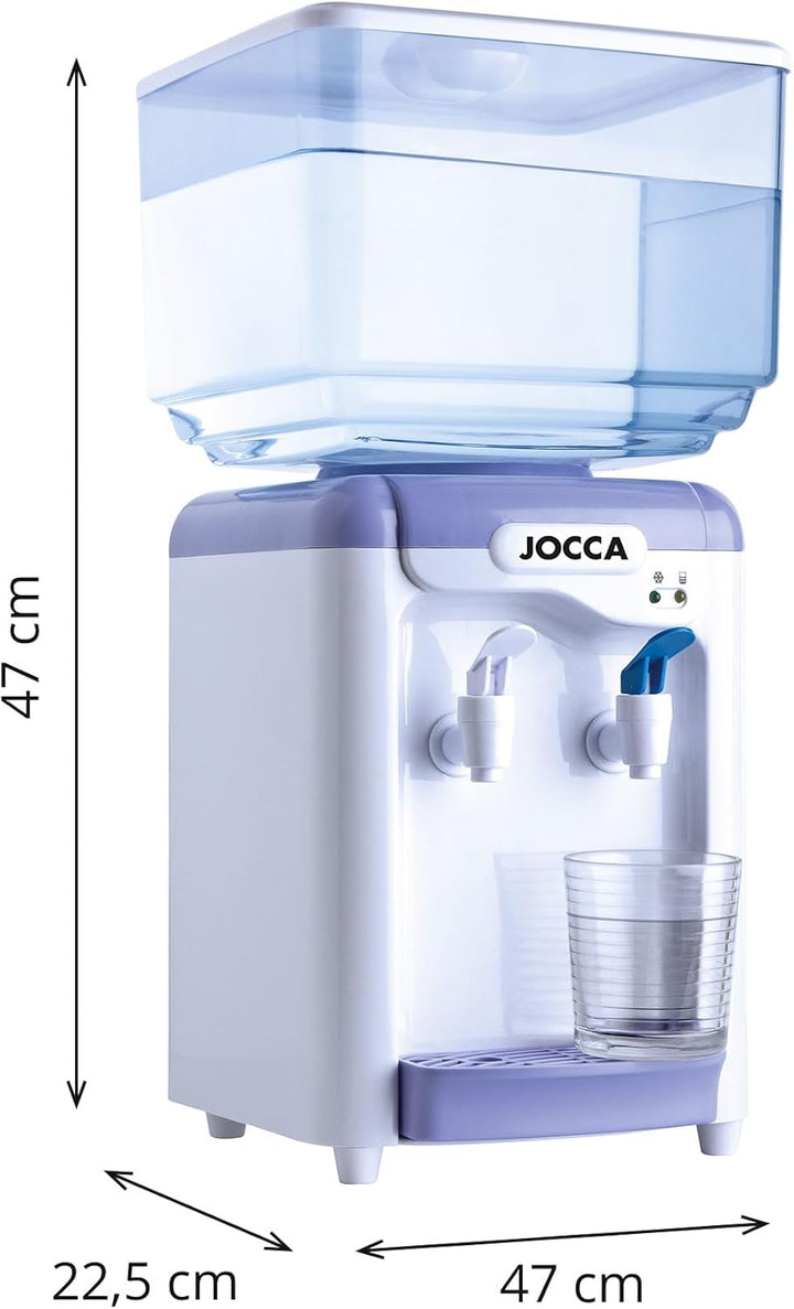 Jocca 1102 Wasserspender mit Tank, Weiss und Lila, 23x23x47,5 cm Blanco Y