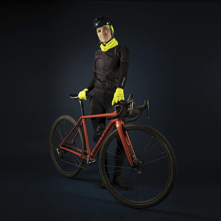 GripGrab Hi-Vis Radsport Winter Geschenkbox für Fahrradfahrer 3er Set Rad Handschuhe Unterhelmmütze