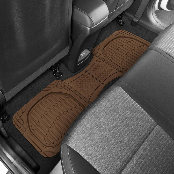 Motor Trend OF-923-BW FlexTough Contour Liners-Deep Dish Heavy Duty Gummi-Fussmatten für Auto, SUV,