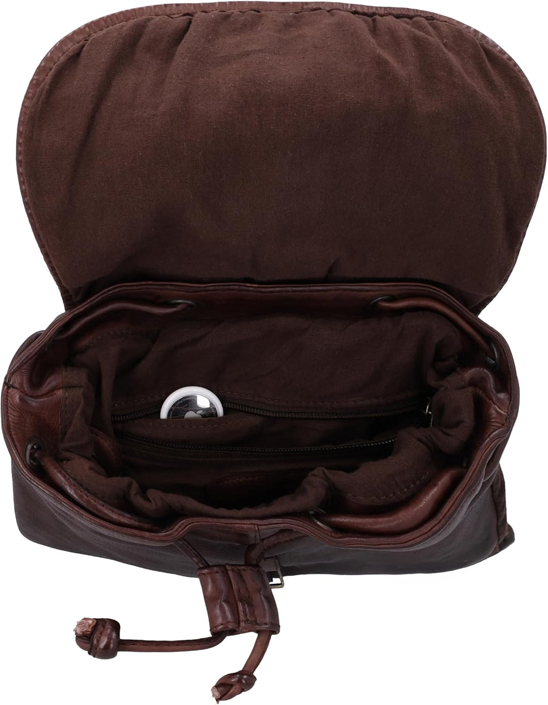 Gusti Rucksäcke Leder - Bennett Damen Lederrucksack Cityrucksack Backpack Daypack Wasserdicht 12L Vi