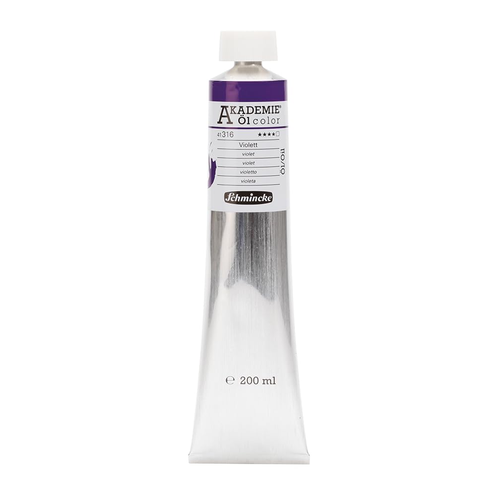 Schmincke – AKADEMIE® Öl color, feine Künstler-Ölfarben, Violett, 41 316 015, 200 ml Tube, höchst li