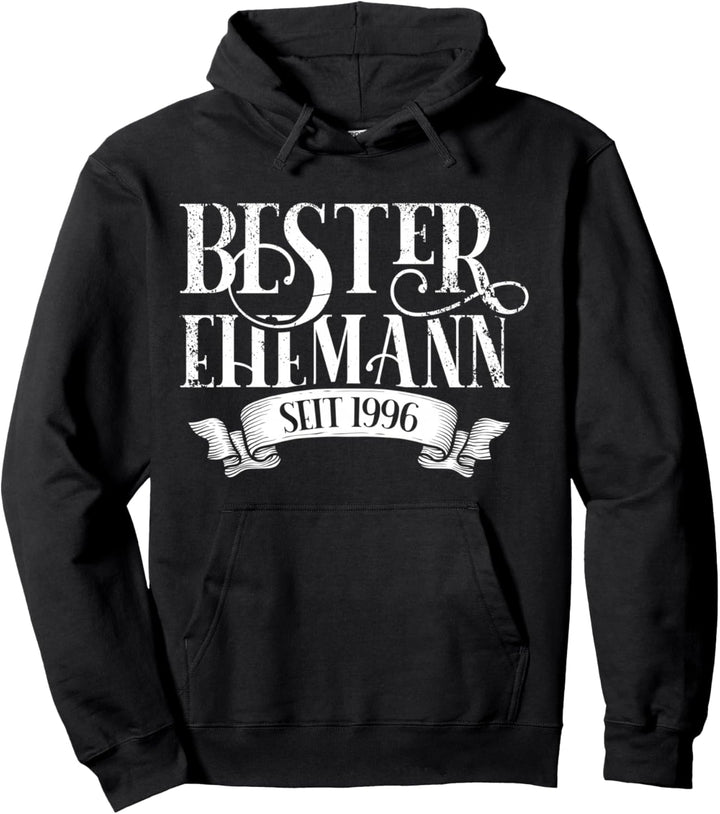 Geschenk zur Silberhochzeit 2021 Bester Ehemann seit 1996 Pullover Hoodie