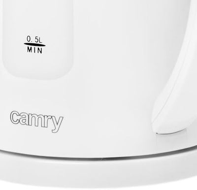 CAMRY CR 1255 W Elektrischer Wasserkocher, Kunststoff, Weiss, Weiss