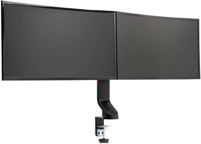 Kensington Platzsparender Monitorarm, 2 Bildschirme bis 27 Zoll, VESA 75/100, SmartFit System für er