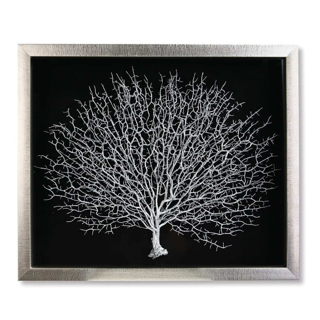 Casablanca Bild - Lebensbaum - Silberfarbener Rahmen + Baum 60 x 50 cm