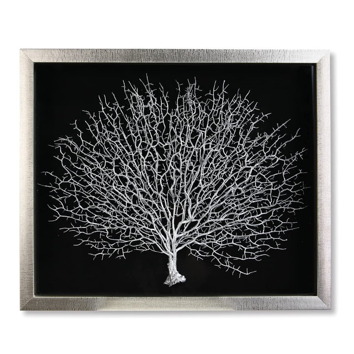Casablanca Bild - Lebensbaum - Silberfarbener Rahmen + Baum 60 x 50 cm