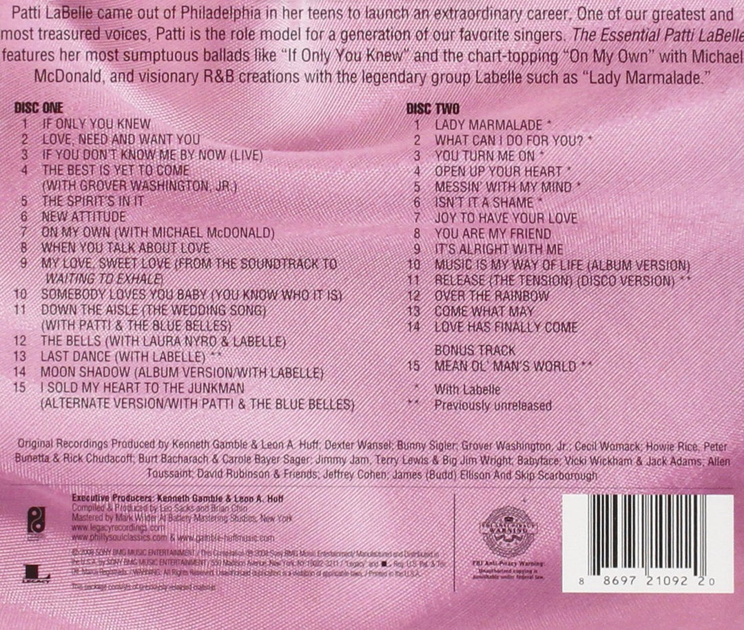 Essential Patti Labelle, Audio-CD