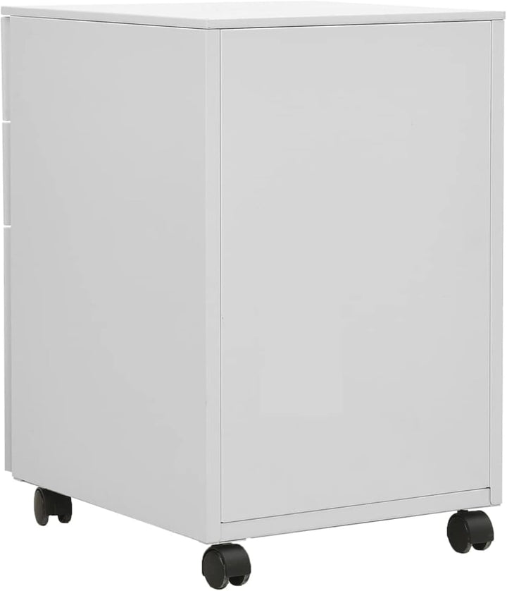 Tidyard Aktenschrank Rollschrank mit Rollen Rollcontainer Bürocontainer Schubladenschrank Büroschran