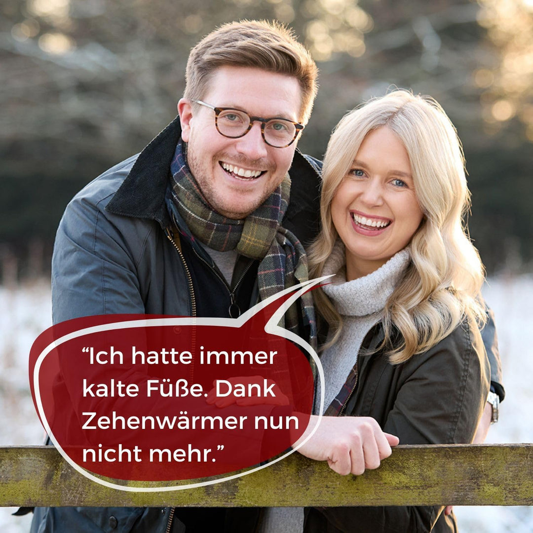 THERMOPAD Zehenwärmer - DAS ORIGINAL: 30 Paar Wärmepads für 8 Stunden Wärme | Sofort einsatzbereiter