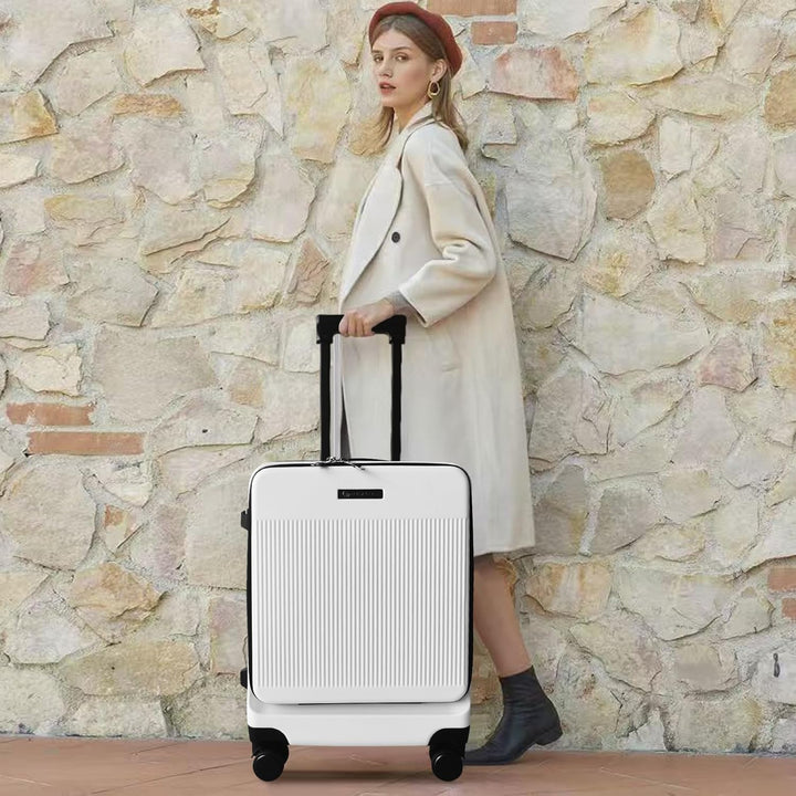 Handgepäckkoffer 20 Zoll mit Laptopfach, Leichte Koffer Hartschale und TSA-Schloss, Kabinengepäck mi