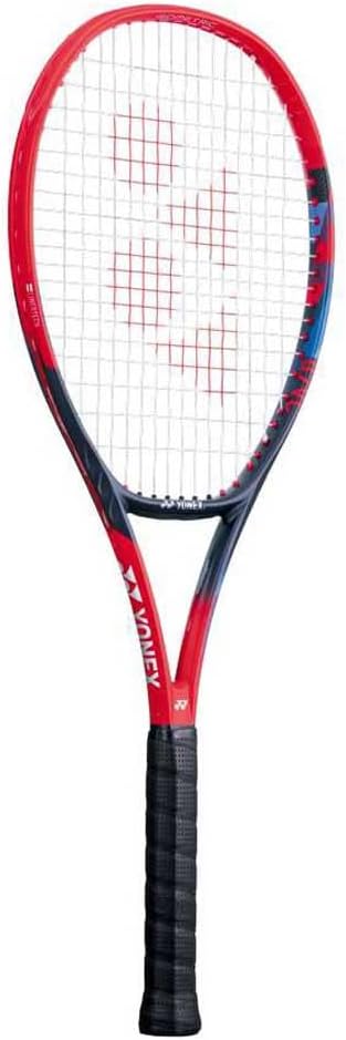 Yonex Vcore 98 (305G) Scarlet unbesaitet 305g Tennisschläger Rot - Blau Griffstärke G3 EU, G3 EU