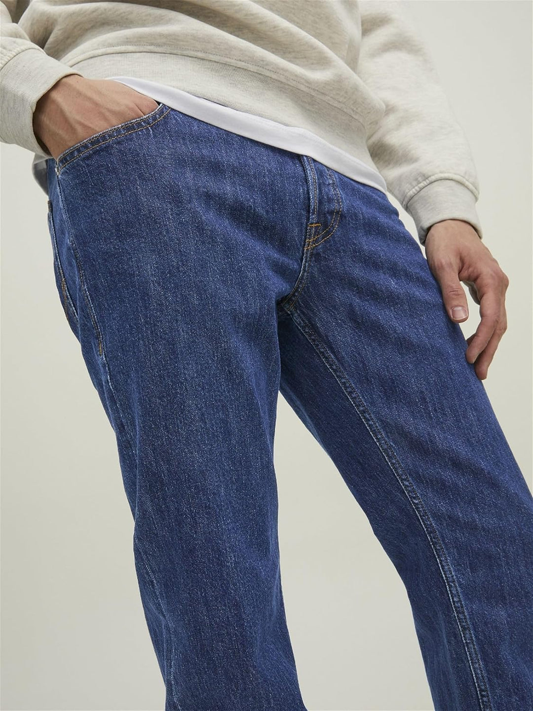JACK & JONES Male Tapered fit Jeans JJIMIKE JJORIGINAL MF 486 NOOS Tapered fit Jeans 32W / 32L Blue