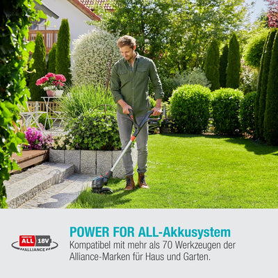 Gardena Akku-Trimmer ComfortCut 23/18V P4A Ready-To-Use Set: Rasentrimmer mit 230 mm Schnittkreis, T