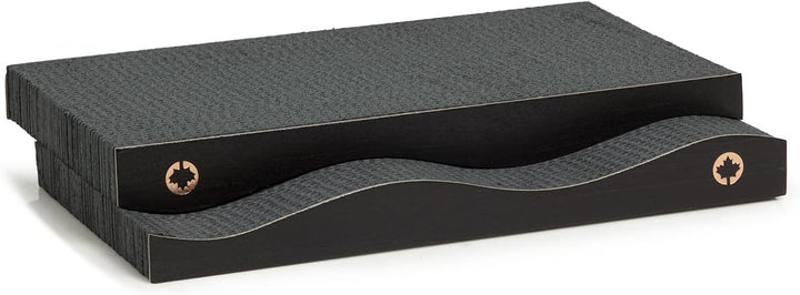CanadianCat Company | Kratzblock aus Zwei Kratzwellen | 2 in 1 Katzen Kratzpappe | ca. 42 x 23,5 x 7