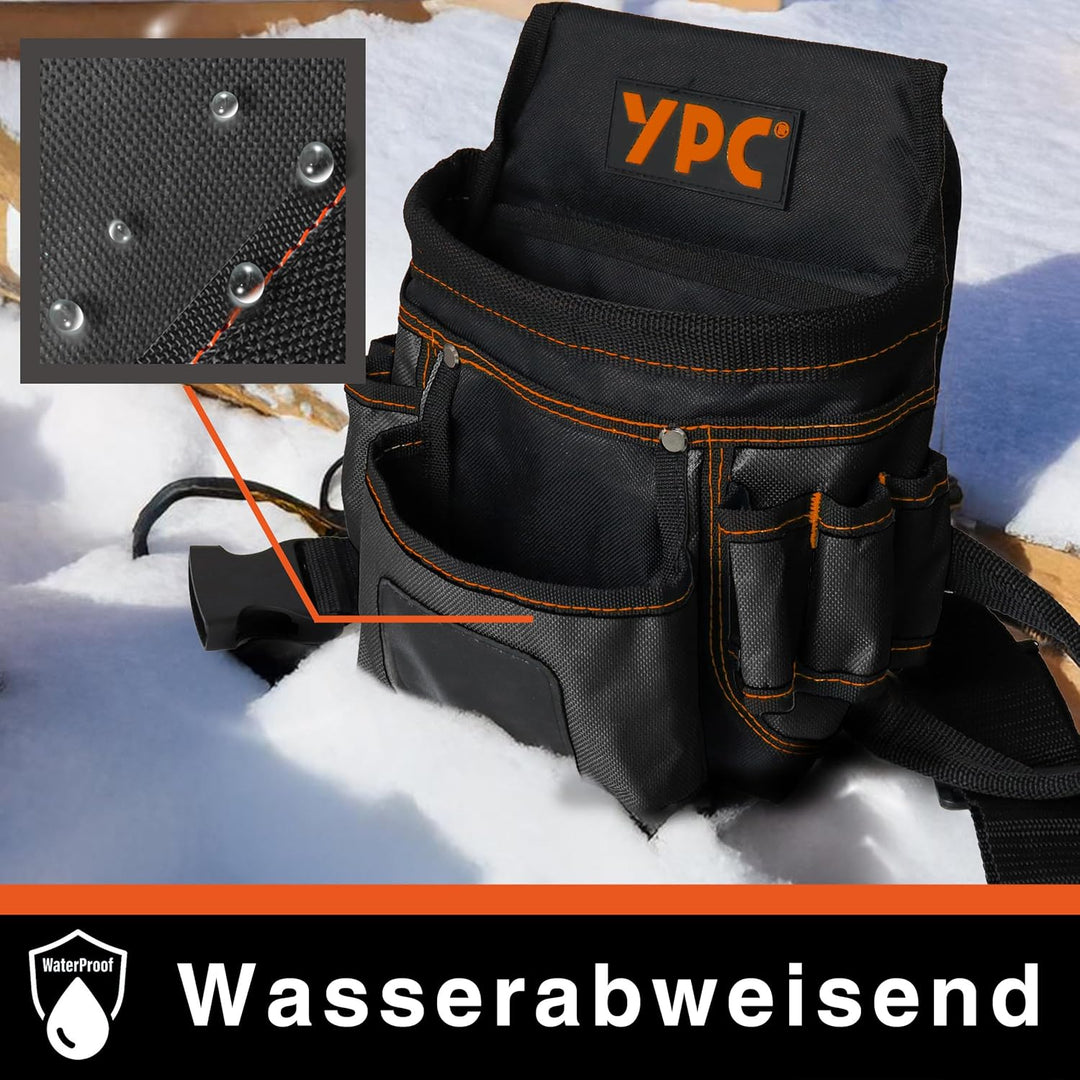 YPC Presto Werkzeug Gürteltasche XL – Werkzeuggürtel, Arbeitsgürtel, wasserfeste Werkzeugtasche mit