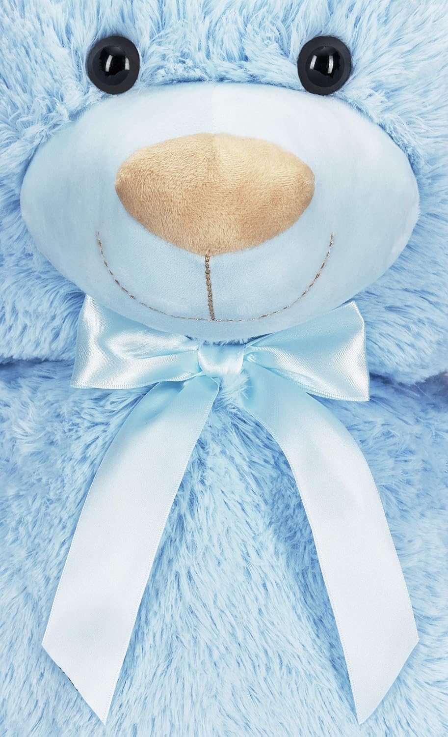BRUBAKER XXL Teddybär 100 cm - Hellblau - Stofftier Plüschtier Kuscheltier Blau, Hellblau
