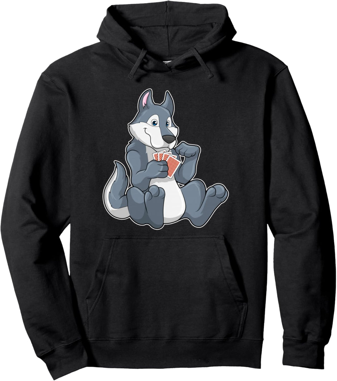 Wolf Poker Pokerkarten Kartenspiel Pullover Hoodie