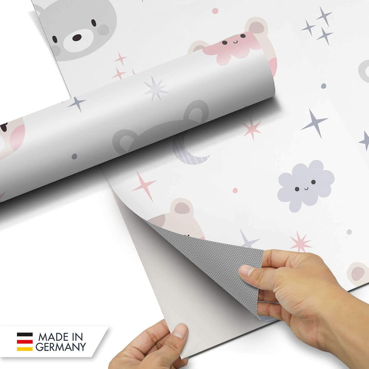 Kinder Möbel Klebefolie - passend für IKEA Kallax Regal 16 Türen I Tolle Kinderzimmer Einrichtung -