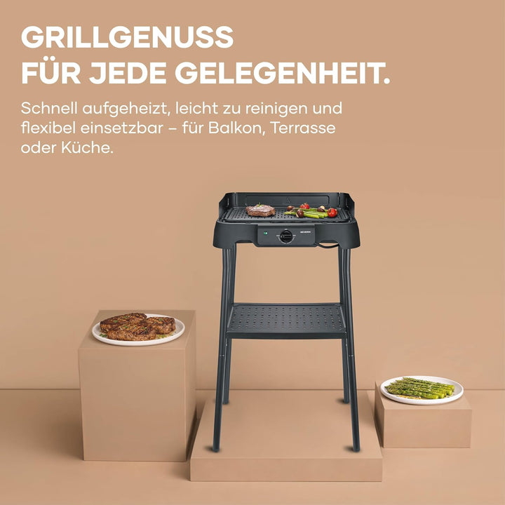 Severin Tischgrill mit Standfuss, Standgrill & Tischgrill (Innen- & Aussennutzung), Balkon & Küche,