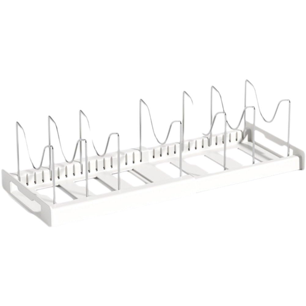Erweiterbares Topf- Und Pfannen-Organizer-Gestell, Pfannen- Und Töpfe-Deckel-Organizer-Halter, Küche