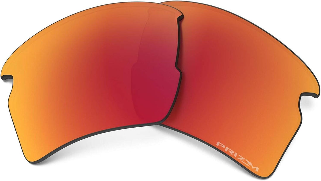 Oakley Original Flak 2.0 XL OO9188 Ersatzgläser, inklusive Oakley Mikrofasertuch Beutel PRIZM Ruby I