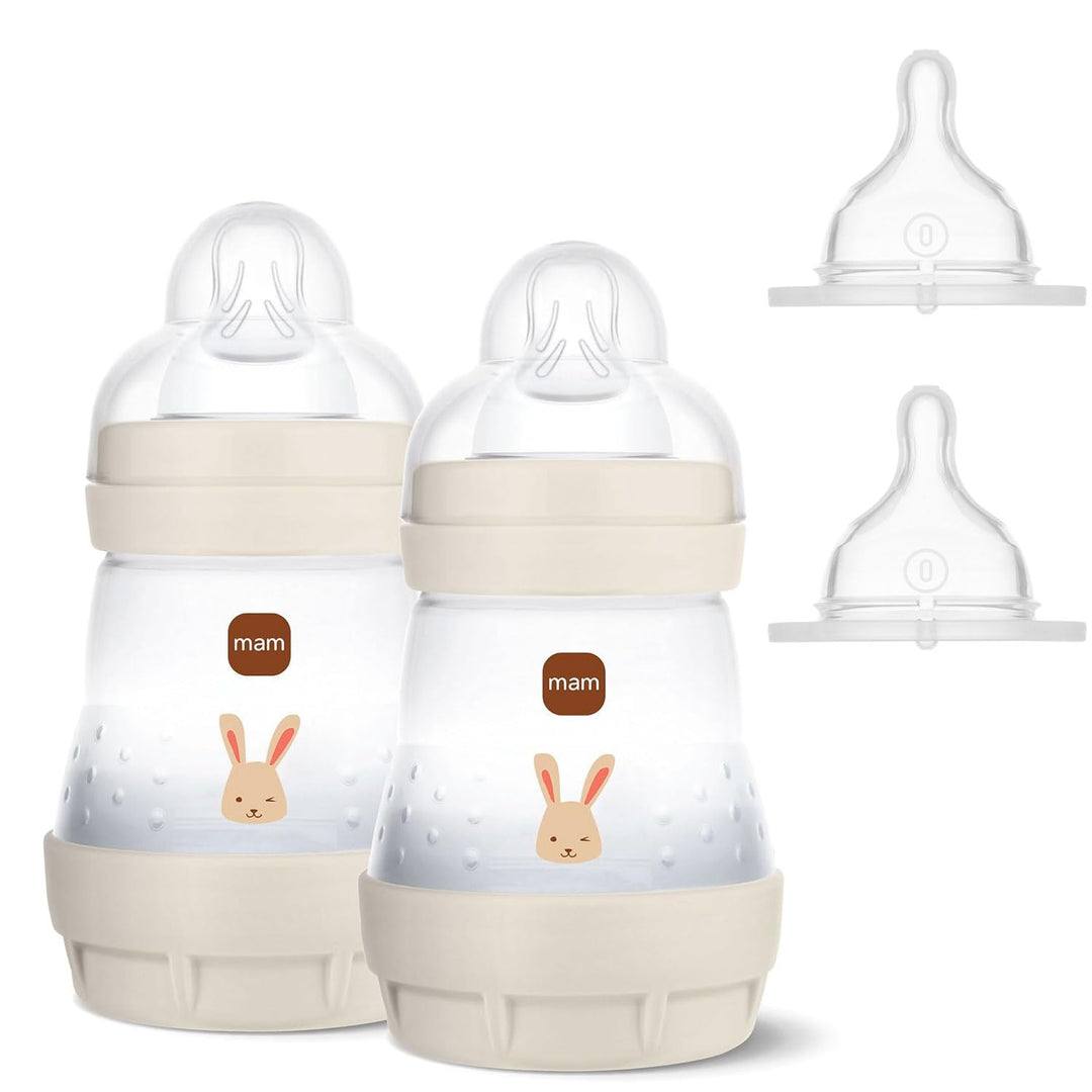 MAM Sparset III Anti-Colic Starter-Set mit Anti-Kolik Flaschen Set + 2 Sauger Gr.0 (speziell für Frü