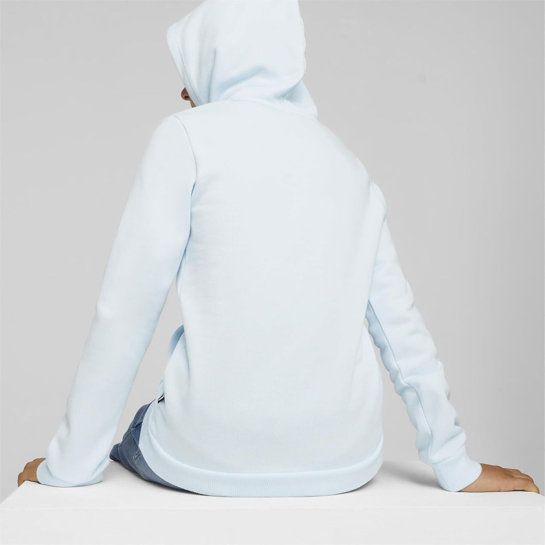 PUMA Damen Pullover Sweater Sweatshirt Kapuzensweatshirt ESS Logo Hoodie FL 104 Icy Blue, 104 Icy Bl