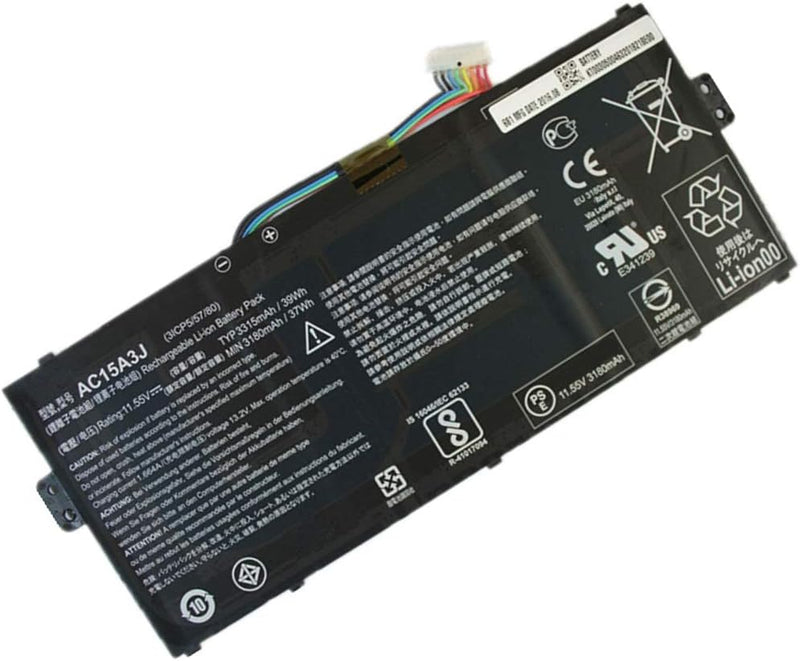 XITAIAN 10.8V 36Wh 3490mAh AC15A3J AC15A8J KT.00303.017 Ersatz Laptop Akku für ACER Chromebook 11 C7