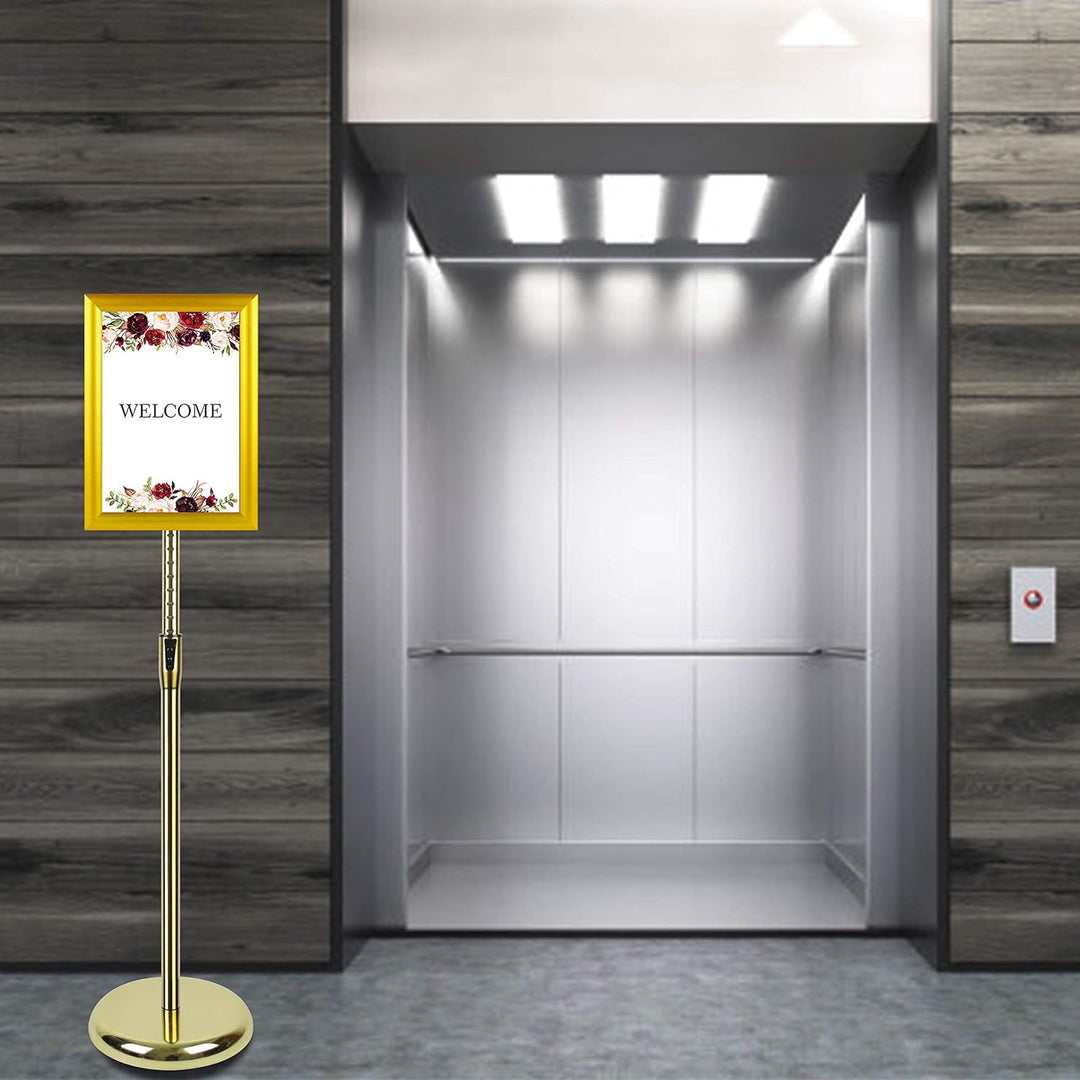 VAIIGO Infoständer Höhenverstellbar Aluminium DIN A3 Plakatständer Informationsständer Präsentations