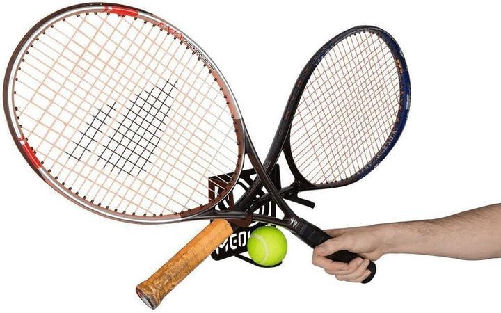 Tennisschläger Wandhalterung (100% Stahl) weiss, weiss