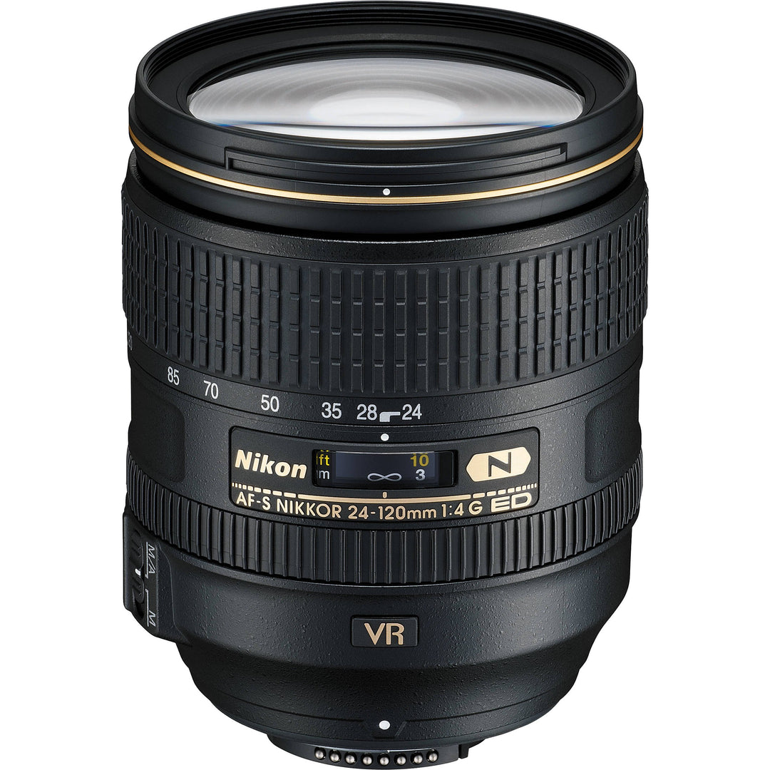 Nikon AF-S 24-120mm 1:4G ED VR Objektiv (77 mm Filtergewinde) inkl. HB-53 Basis: Standardverpackung,