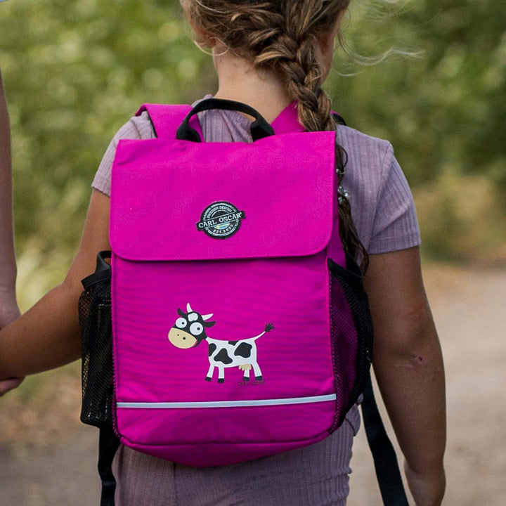 Carl Oscar Kinderrucksack I 8 Liter I Namensschild I Wasserabweisend I Reflektoren I Tragegriffe (Tü