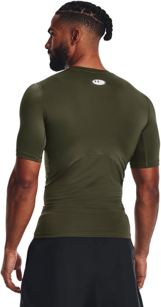 Under Armour Damen Armour HeatGear Compression Short Sleeve T-Shirt 3XL grün, 3XL grün