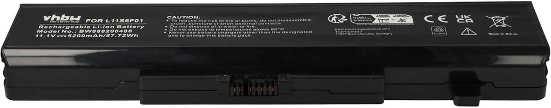 vhbw Akku kompatibel mit Lenovo Thinkpad Edge E531 (6885CMC), E535, E545, E540 Notebook (5200mAh, 11