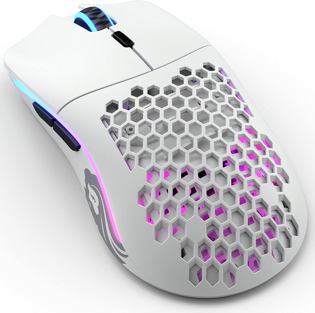 Glorious Gaming Model O Wireless Gaming Mouse – Superleichte 69 g, Wabendesign, RGB-Beleuchtung, bei